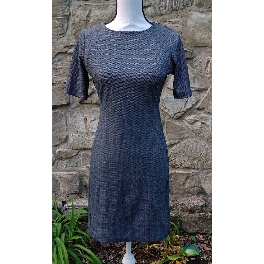 Banana Republic Womens Size 0 Gray Short Short Sleeve Dress